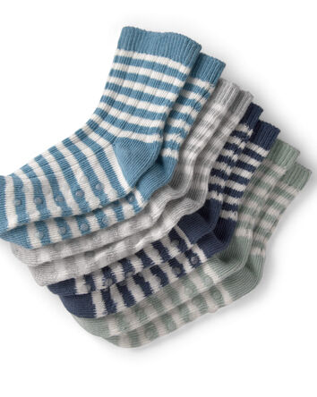 Toddler 4-Pack Slip Resistant Socks Made with Organic Cotton , 