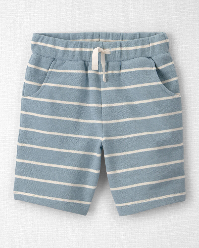 Kids 2-Piece Organic Cotton Top & Short Set in Stripes, image 2 of 5 slides