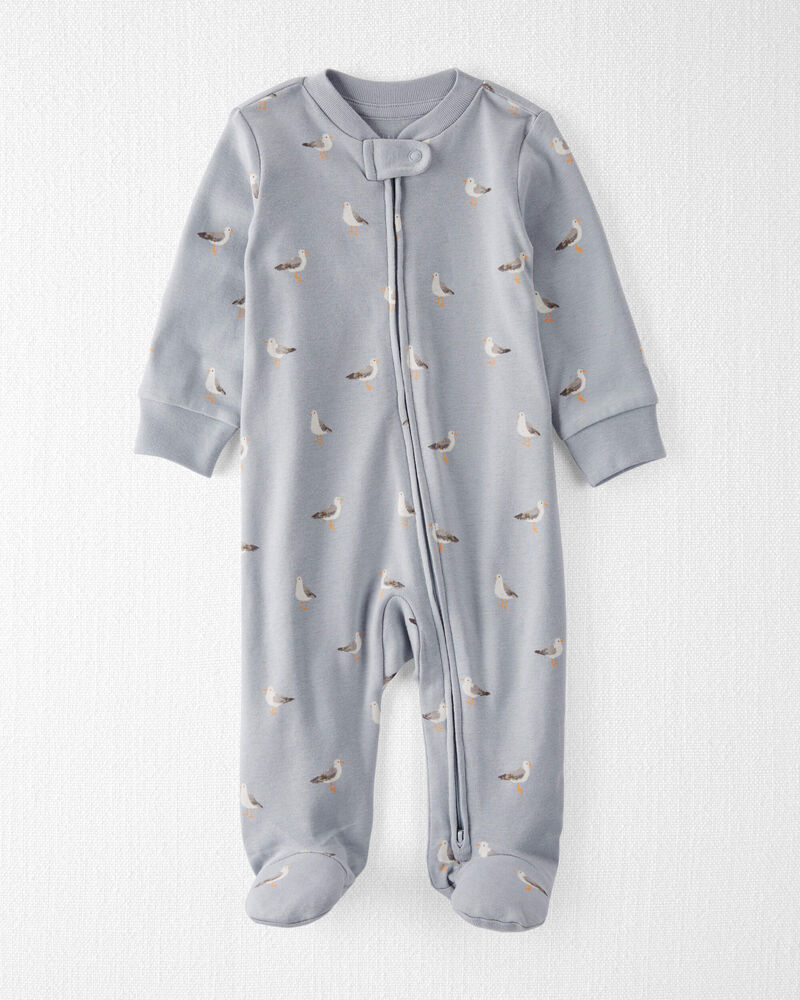 Baby Organic Cotton Sleep & Play Pajamas, image 1 of 4 slides