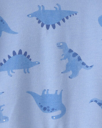 Baby Boy Dinosaur French Terry Hoodie - Blue, 