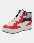 Toddler High-Top Sneakers - Red/White, image 7 of 7 slides