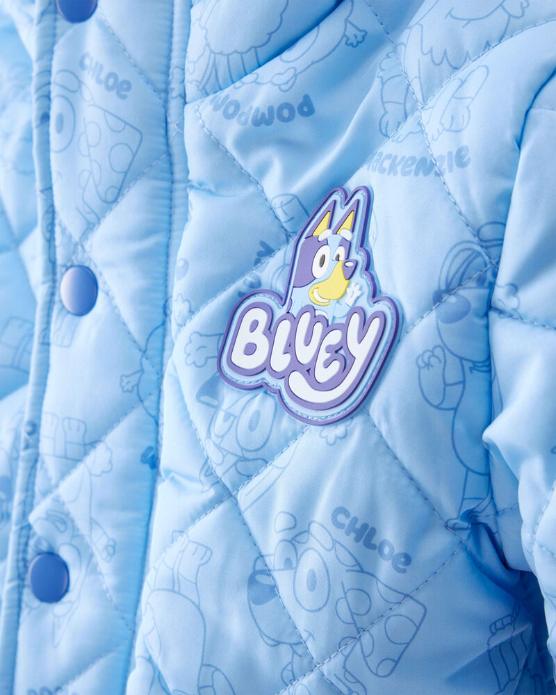 Toddler Bluey&trade; Hooded Heavyweight Winter Jacket - Blue, image 3 of 4 slides