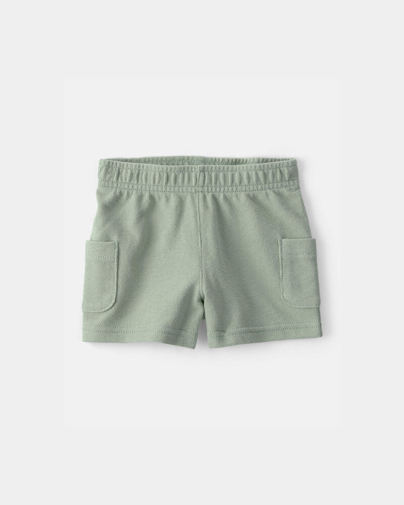 Baby Boy 2-Piece Top & Short Set - Green, image 2 of 6 slides