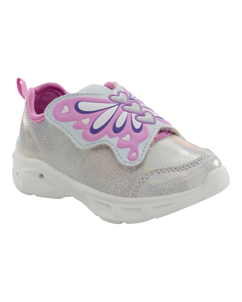 Toddler Butterfly Light-Up Sneakers, image 1 of 7 slides