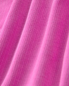 Girls PurelySoft Short-Sleeve Snug Fit 2-Piece Pajama Set - Pink, image 5 of 7 slides