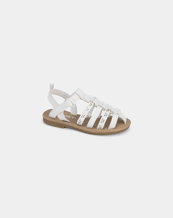 Toddler Girl Floral Sandals - White, 