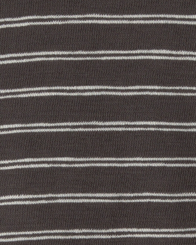 Toddler 2-Piece Top & Short Set Made with Organic Cotton in Stripes, image 4 of 5 slides