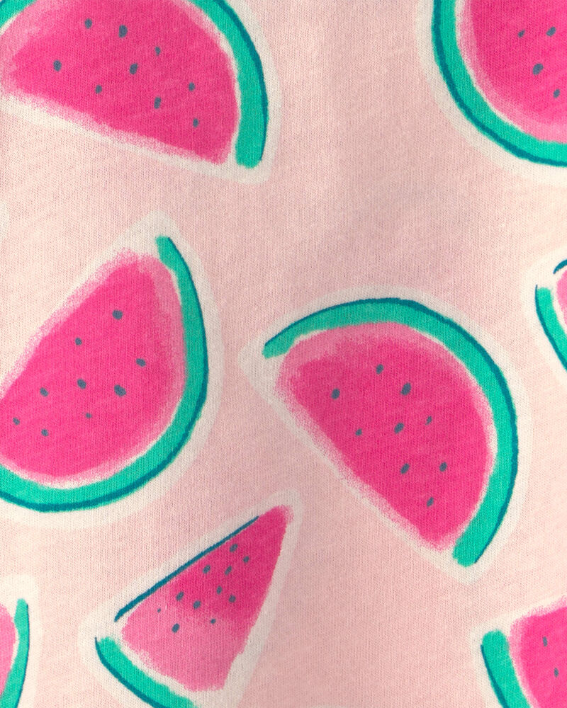 Baby Girl Watermelon Ruffle-Sleeve Tank Top - Pink, image 2 of 3 slides