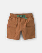 Boys Canvas Cargo Shorts - Brown, image 1 of 4 slides