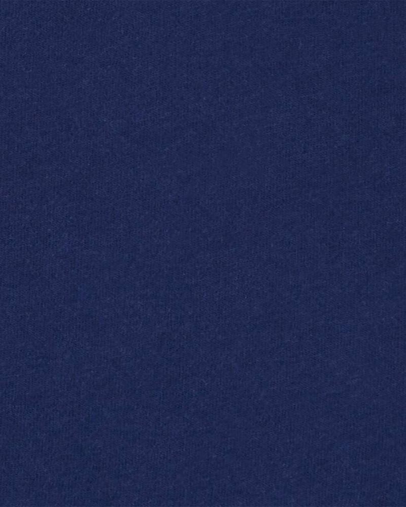 Baby Boy Plaid Polo Shirt & Short Set - Navy Blue, image 2 of 3 slides