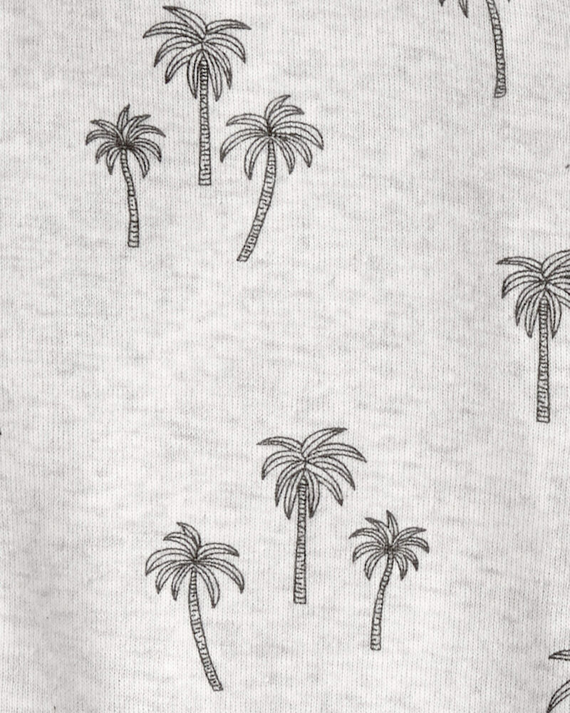 Baby Organic Cotton Sleep & Play Pajamas in Palm Trees, image 4 of 5 slides
