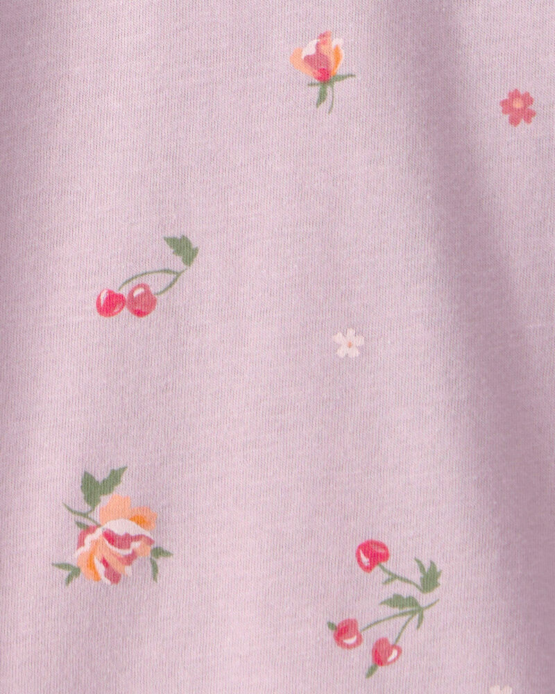Toddler Girl Floral Top - Purple, image 3 of 4 slides