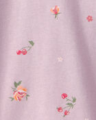 Toddler Girl Floral Top - Purple, image 3 of 4 slides