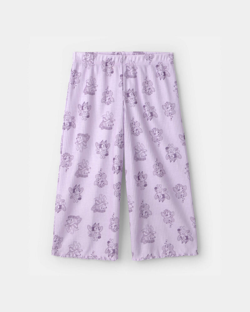 Toddler Girl 2-Piece Bluey&trade; Short-Sleeve Pajama Set - Purple, image 3 of 6 slides