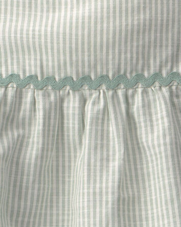 Toddler Girl 2-Piece Striped Tank Top & Pant Set - Green, 