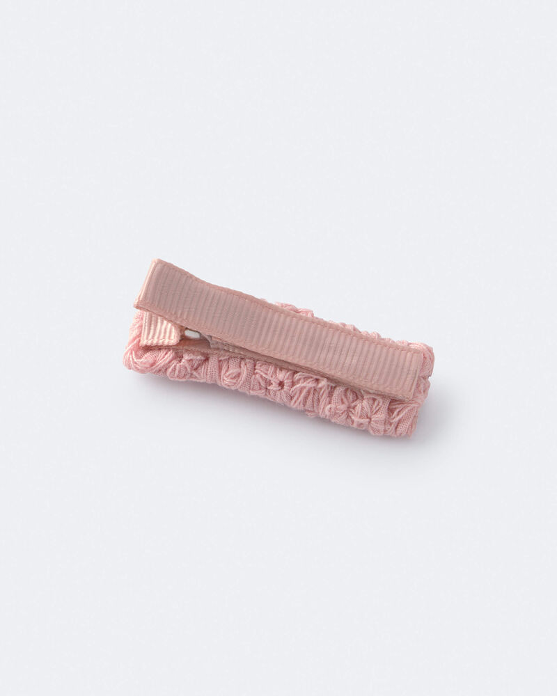 Toddler Girl 6-Pack Sandcastle Hair Clips - Cream/Light Pink/Blue, image 6 of 6 slides