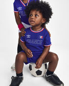 Baby Umbro France Soccer Romper - Blue/Red/White, image 2 of 6 slides