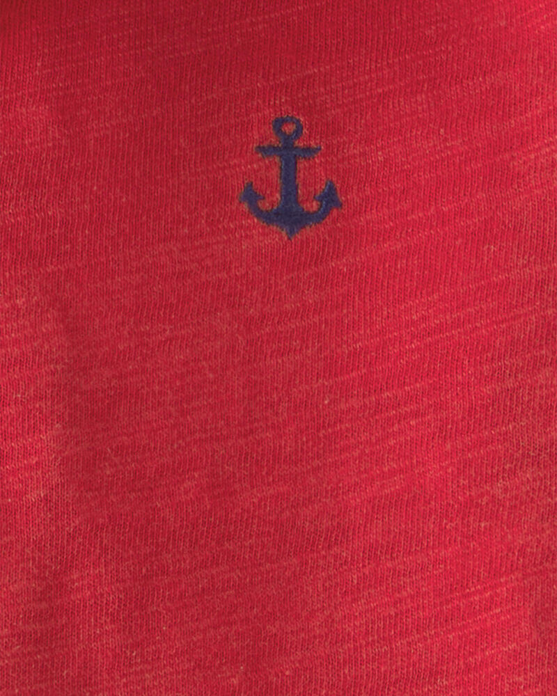 Baby Boy 3-Piece Anchor Polo Outfit Set - Red/Blue/White, image 4 of 13 slides