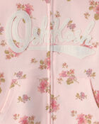 Girls 2-Piece Floral OshKosh Logo Layering Set - Pink, image 4 of 7 slides