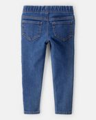 Toddler Girl Dark Wash Elastic-Waist Jeggings, image 2 of 4 slides