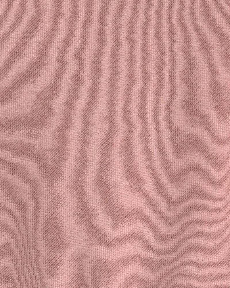 Baby Girl 2-Piece Organic Cotton French Terry Pullover & Short Set, image 4 of 5 slides