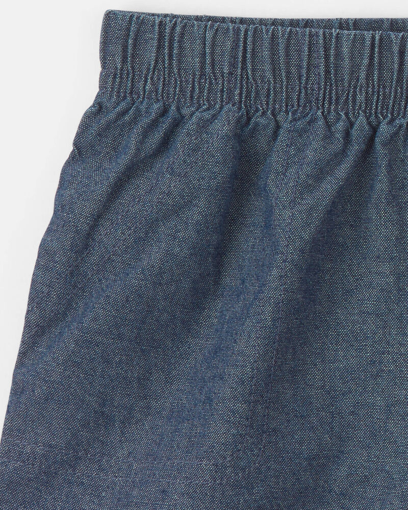 Baby Boy 2-Piece Polo Shirt & Short Set - Orange/Blue, image 3 of 4 slides