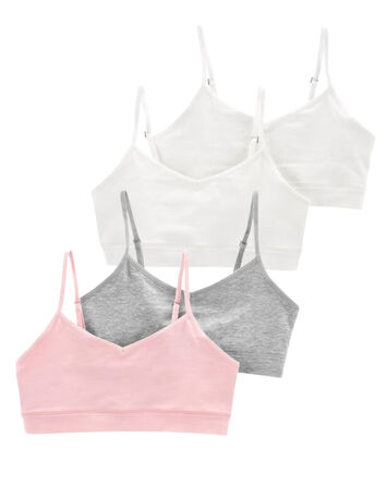 Kid 4-Pack Bralettes, 
