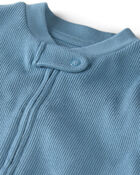 Baby Organic Cotton Rib Sleep & Play Pajama, image 2 of 5 slides