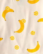 Toddler Banana PurelySoft 2-Piece Pajama Set - Yellow/Cream, image 5 of 8 slides