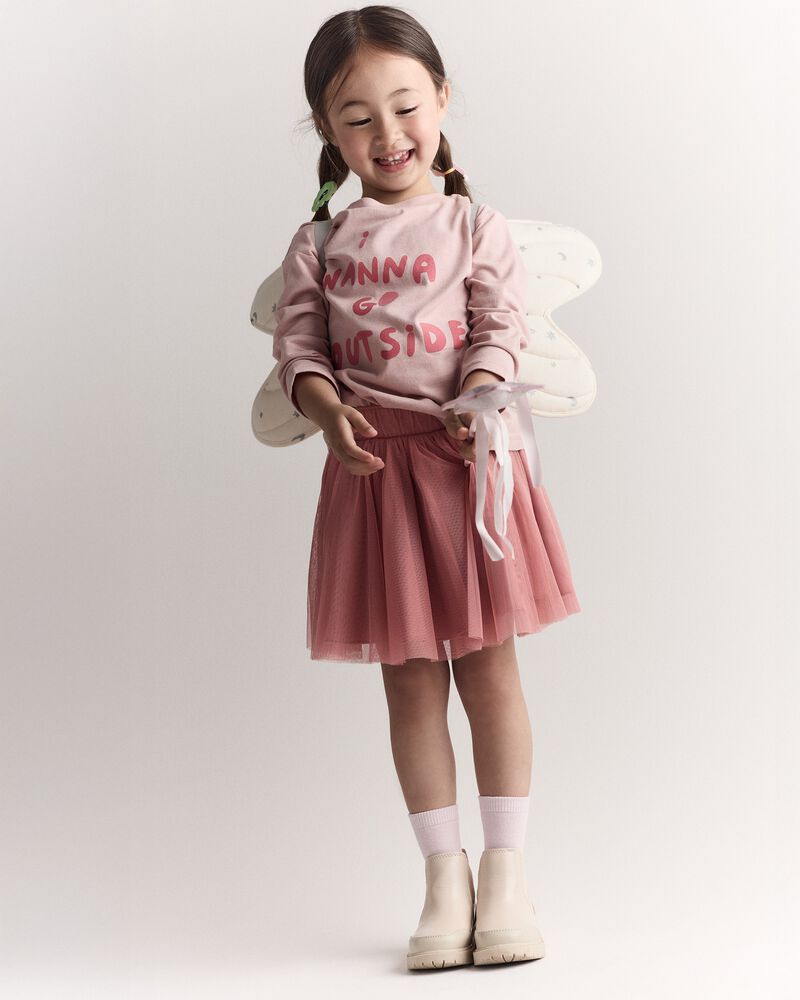 Toddler Girl Celestial Dress Up Wings - Cream/Silver, image 3 of 7 slides