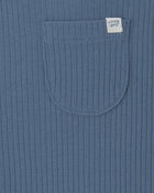 Baby Boy 2-Piece Safari Overall Set - Blue/Ivory, image 4 of 6 slides