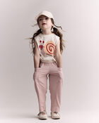 Toddler Girl Snail Elastic Waist Tank - Cream, image 5 of 6 slides