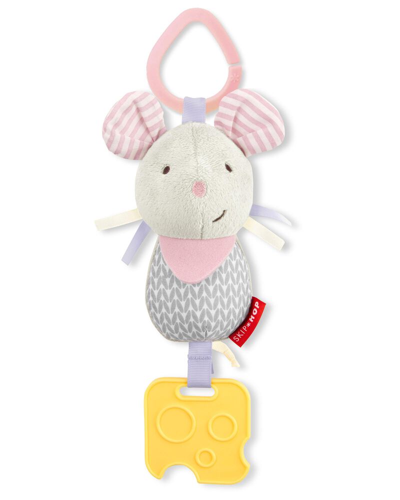 Bandana Buddies Chime & Teethe Toy - Mouse, image 1 of 6 slides