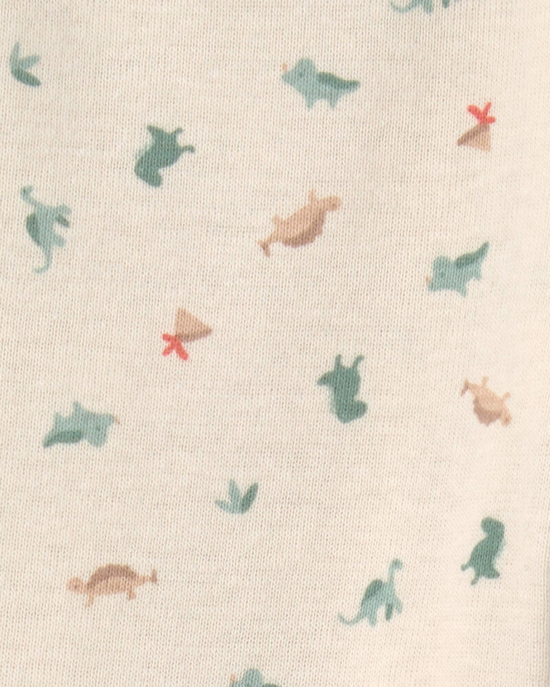 Baby Boy 4-Piece Dinosaur Outfit Set - Green/Ivory, image 7 of 8 slides