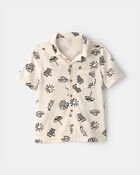 Boys 2-Piece Beach Button-Down Shirt & Short Set - Ivory, image 2 of 9 slides