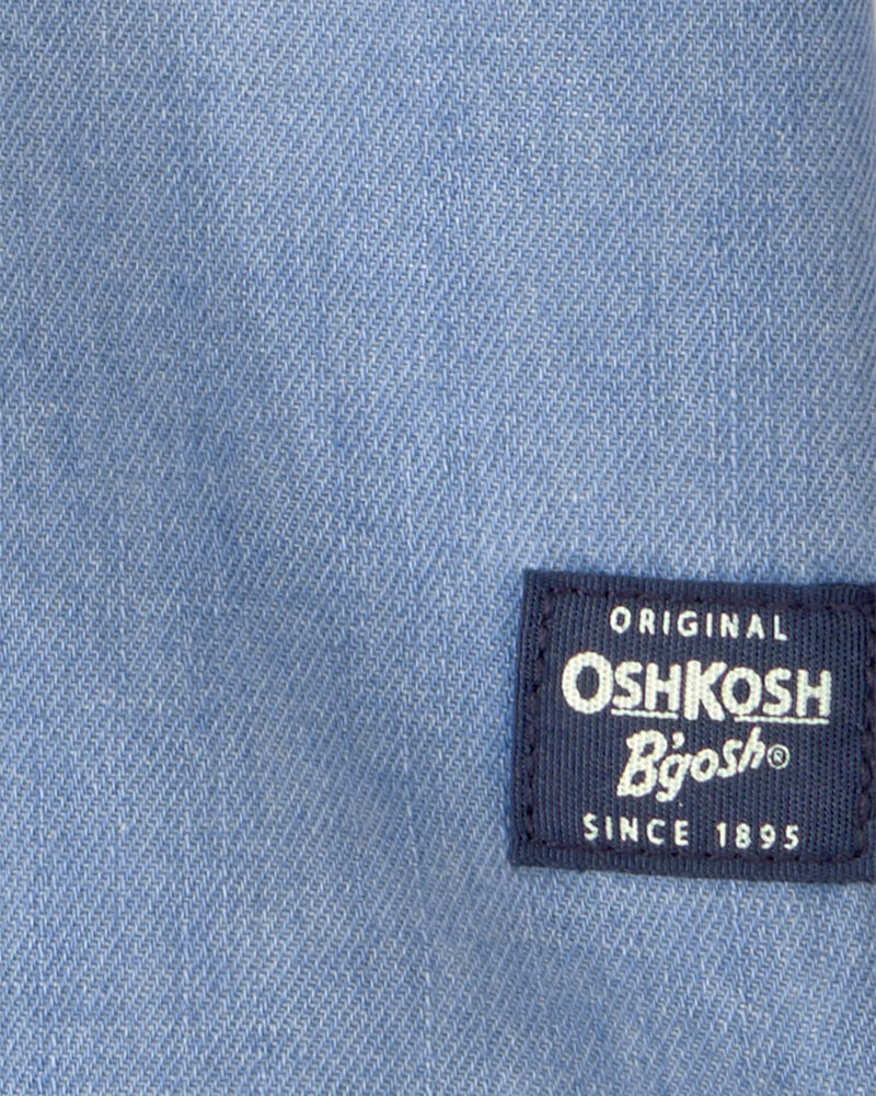 Baby Boy Denim Button-Down Shirt - Blue, image 2 of 3 slides