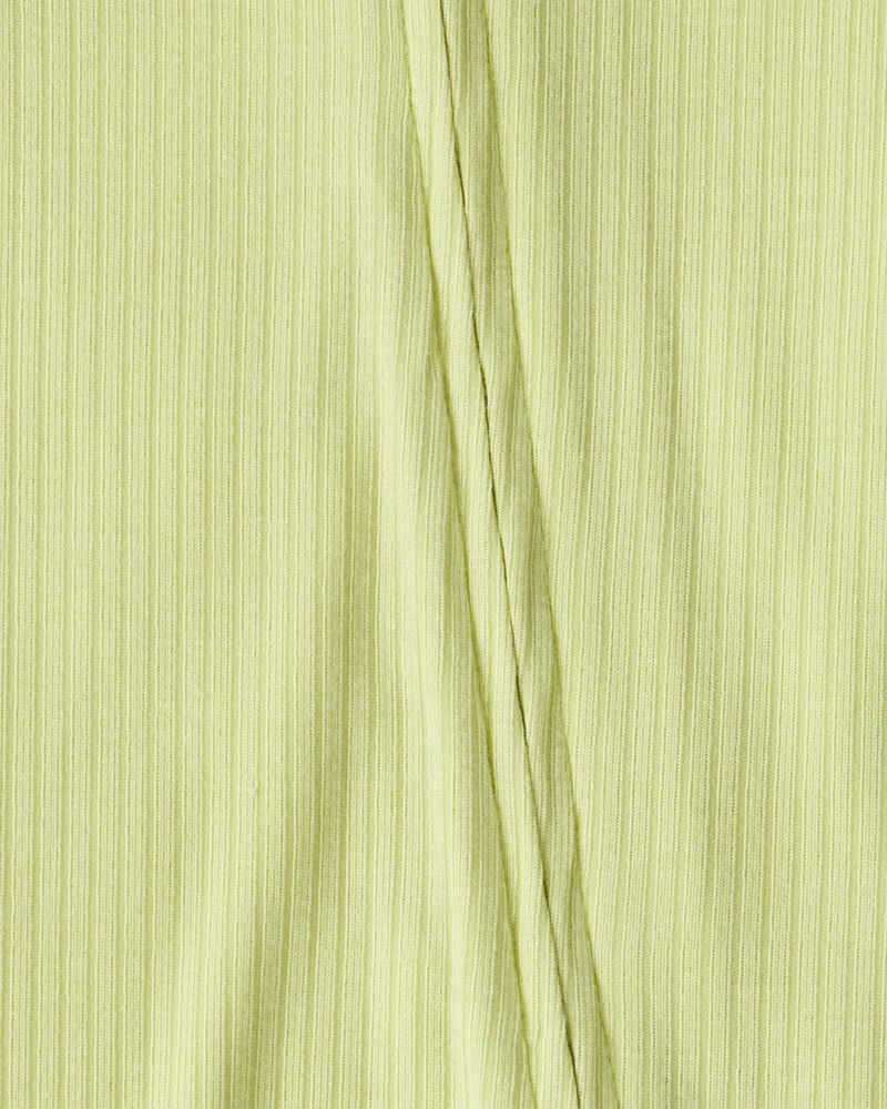 Baby PurelySoft&trade; 2-Way Zip Sleep & Play Pajamas - Green, image 6 of 9 slides