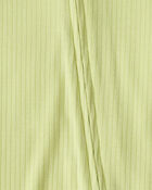 Baby PurelySoft&trade; 2-Way Zip Sleep & Play Pajamas - Green, image 6 of 9 slides