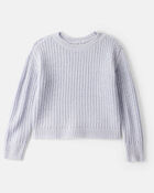 Girls Long-Sleeve Sweater - Blue, image 1 of 4 slides