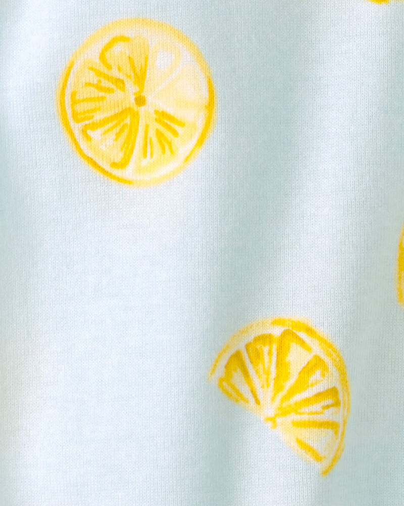 Baby Boy 2-Pack Lemon Sleep & Play Pajamas - Yellow/Blue, image 4 of 5 slides
