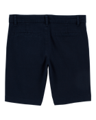 Girls Stretch Chino Shorts - Navy, image 2 of 4 slides
