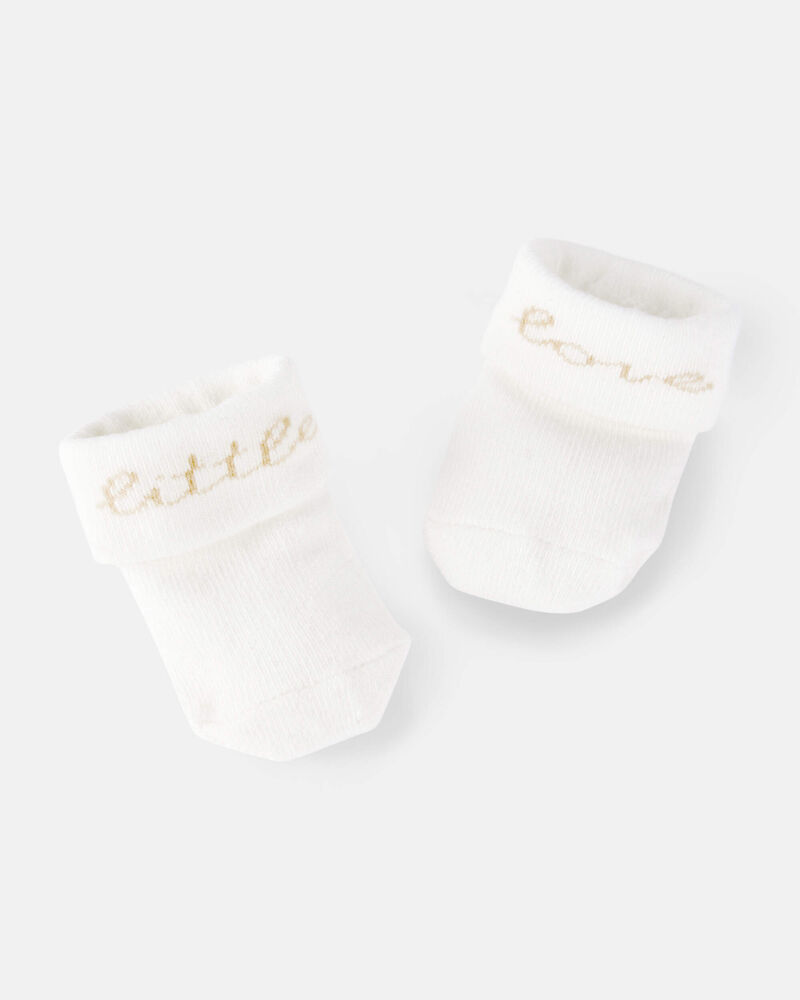 Baby 2-Pack Chick Booties  , image 2 of 3 slides