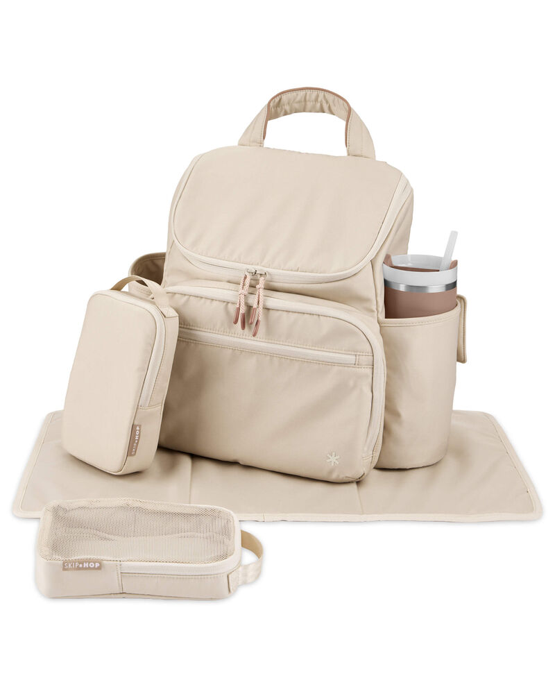 Forma Next Backpack Diaper Bag - Oat, image 3 of 7 slides
