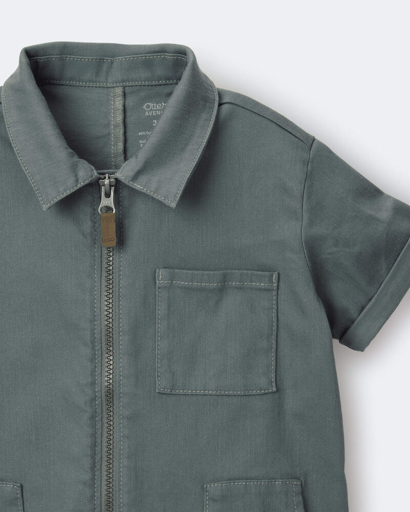 Toddler Day Out&trade; Cropped Jumpsuit - Green, image 6 of 6 slides