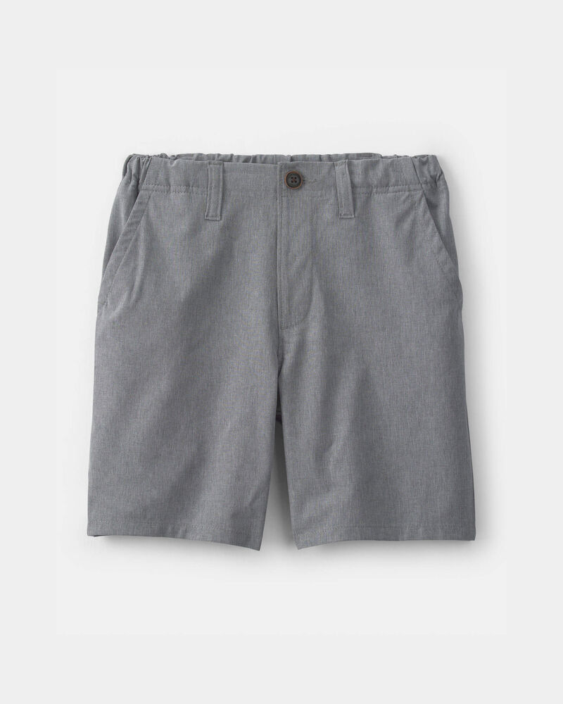 Boys Uniform Active Pull-On Shorts - Grey, image 1 of 4 slides