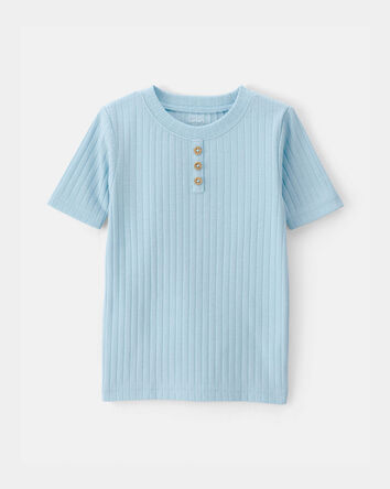 Toddler Boy Rib Snug Fit 2-Piece Pajama Set - Blue, 