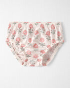 Baby Girl Organic Cotton Tiered Dress in Rosebud Petal Print , image 3 of 6 slides