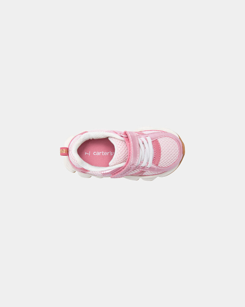 Toddler Girl Metallic Athletic Shoes - Pink, image 4 of 6 slides