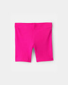 Toddler Girl Ribbed Bike Shorts - Pink, image 1 of 4 slides