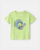 Toddler Boy 'Captain Of The Club' Dinosaur Graphic Tee - Green, image 1 of 4 slides